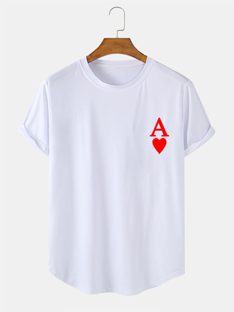 Ace Card Print T-Shirt-Vacay Outfit