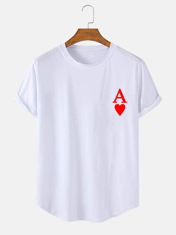 Ace Card Print T-Shirt-Vacay Outfit