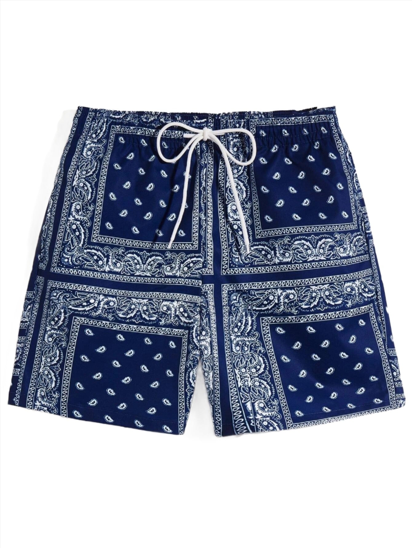 Paisley Bandana Print Shorts-Vacay Outfit