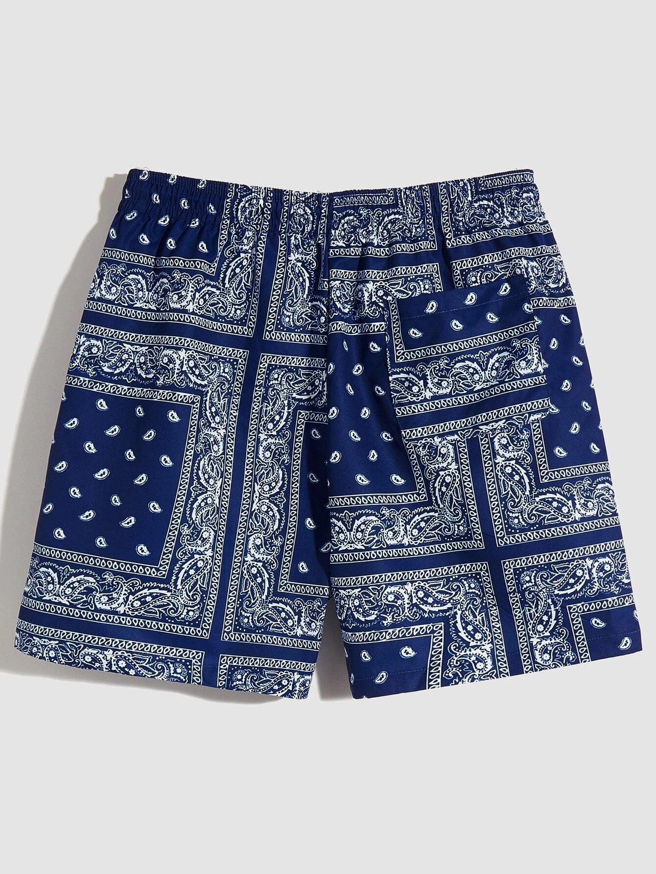 Paisley Bandana Print Shorts-Vacay Outfit