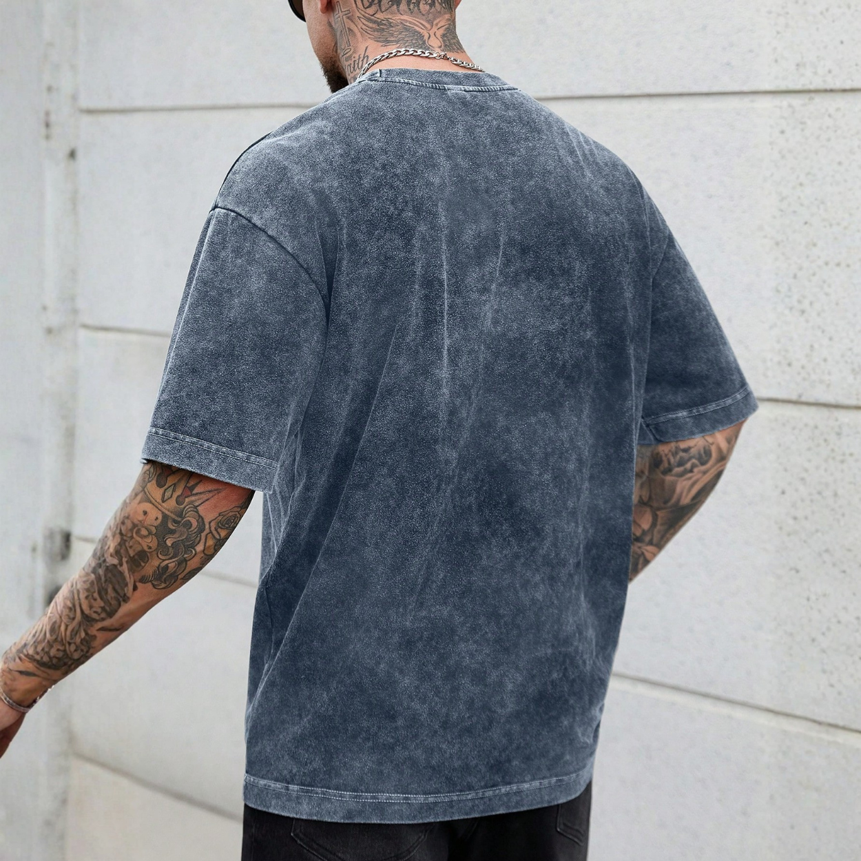 Casual Washed Short Sleeve T Shirt For Men