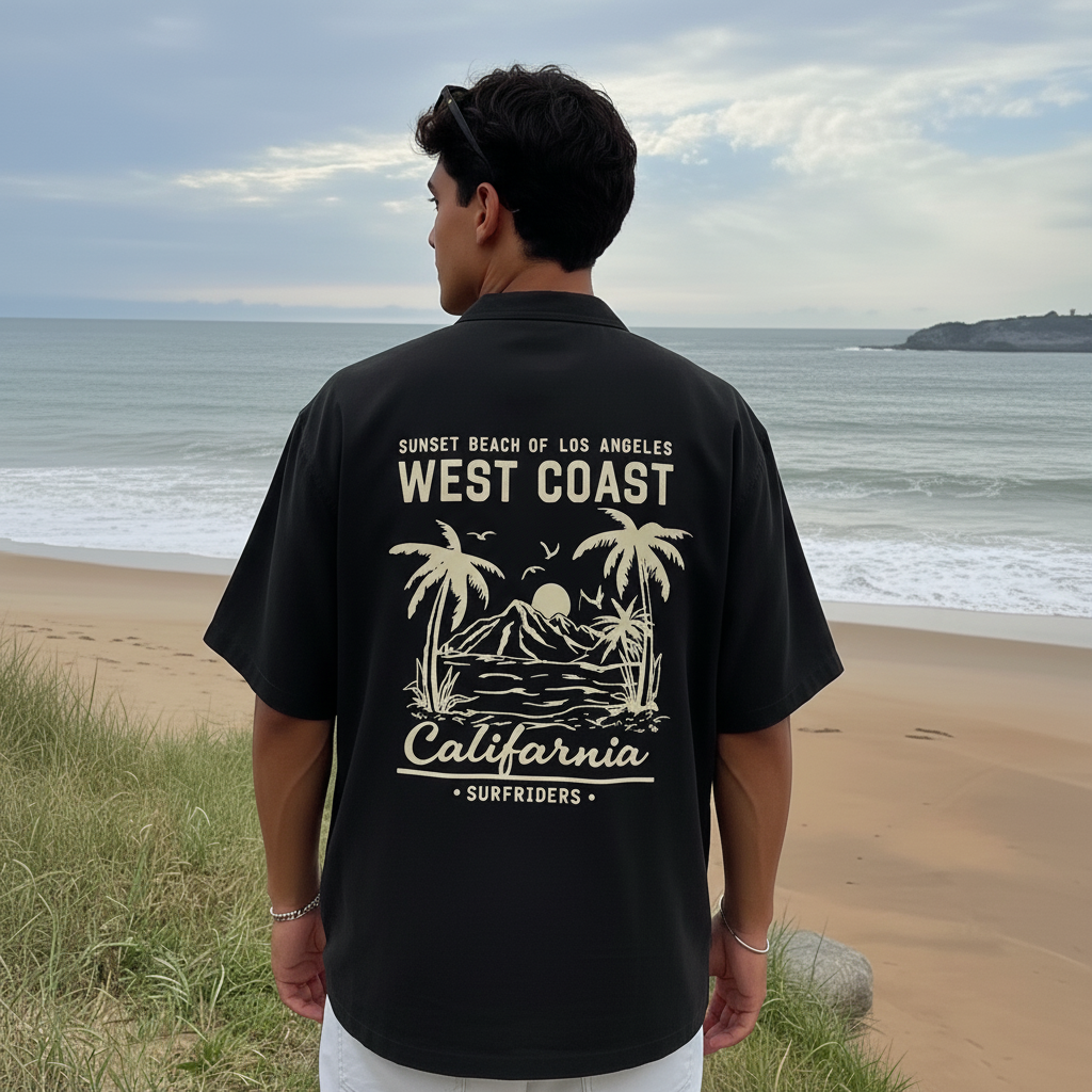 Graphic Print Short Sleeve Loose Fit T Shirt For Men Summer Wear