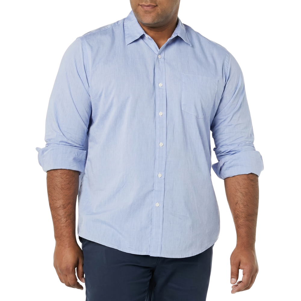 Long Sleeve Casual Poplin Shirt