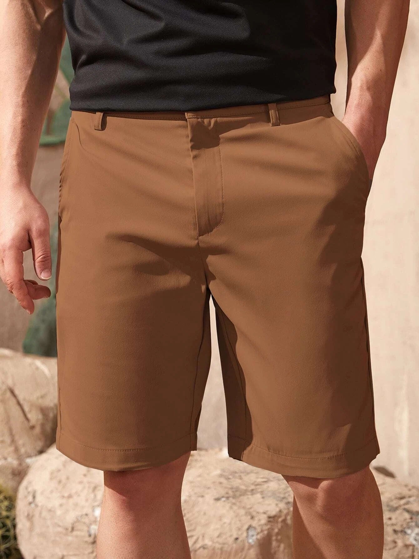 Casual Sleek Executive Shorts-Vacay Outfit