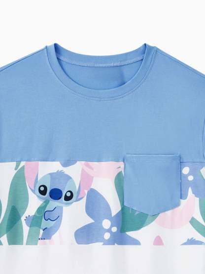 Family Matching Floral Plant Print T Shirt And Dress Set-Vacay Outfit