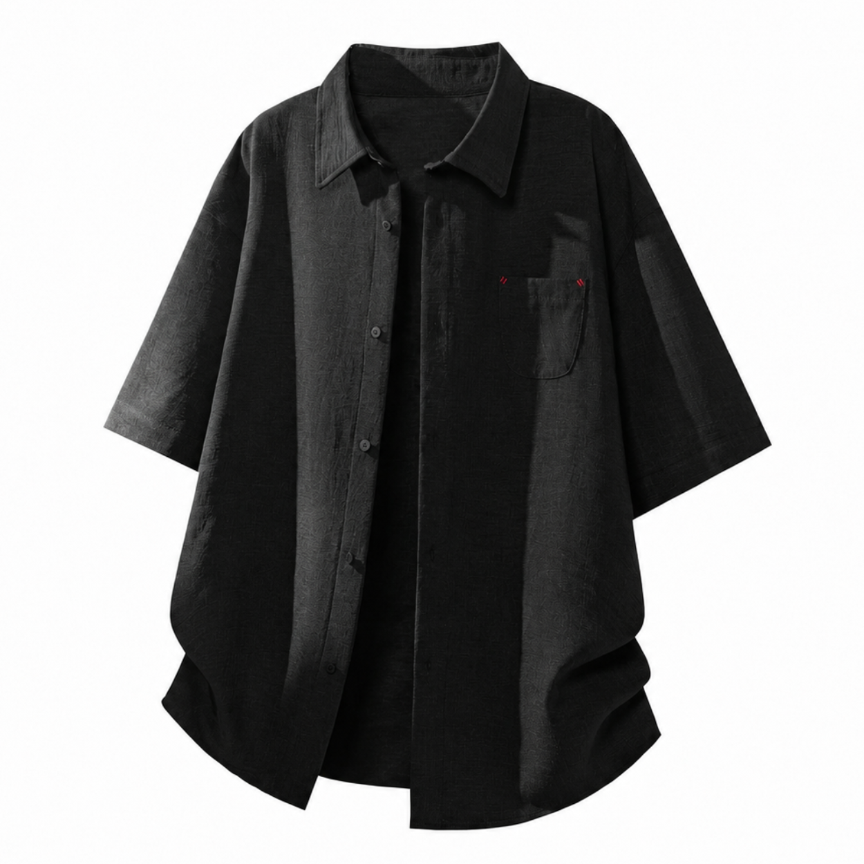 Classic Collared Short Sleeve Shirt For Men