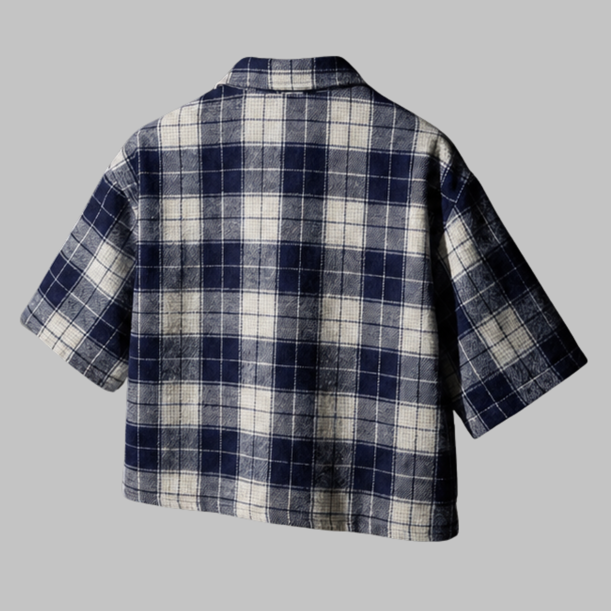 Casual Rhinestone Embellished Plaid Printed Shirt For Men