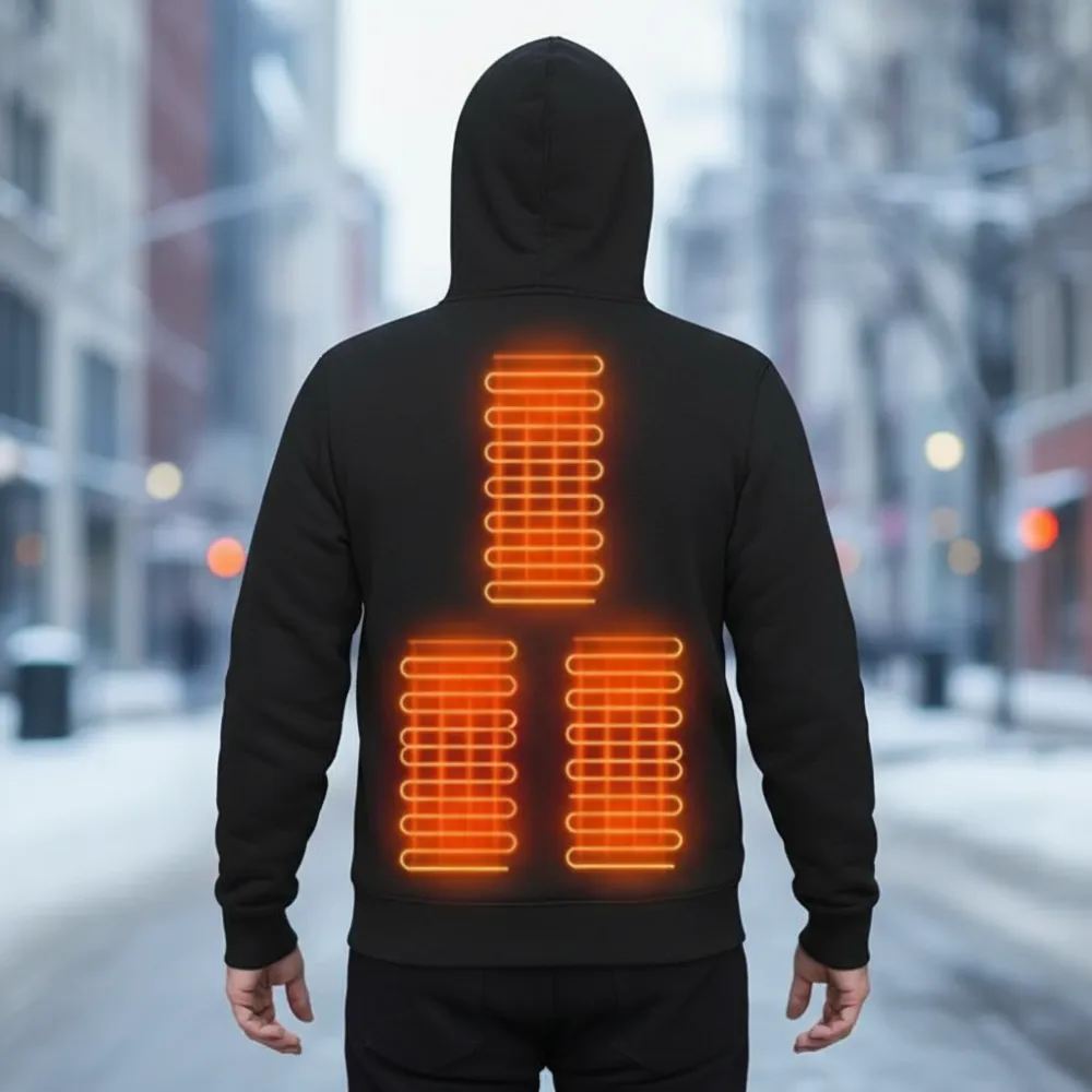 Heated Hoodie - Cozy Thermal Wear for Outdoor Comfort