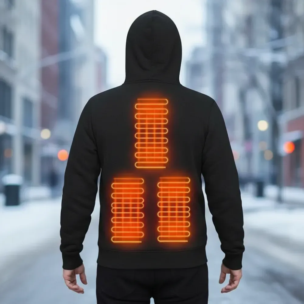 Heated Hoodie - Cozy Thermal Wear for Outdoor Comfort