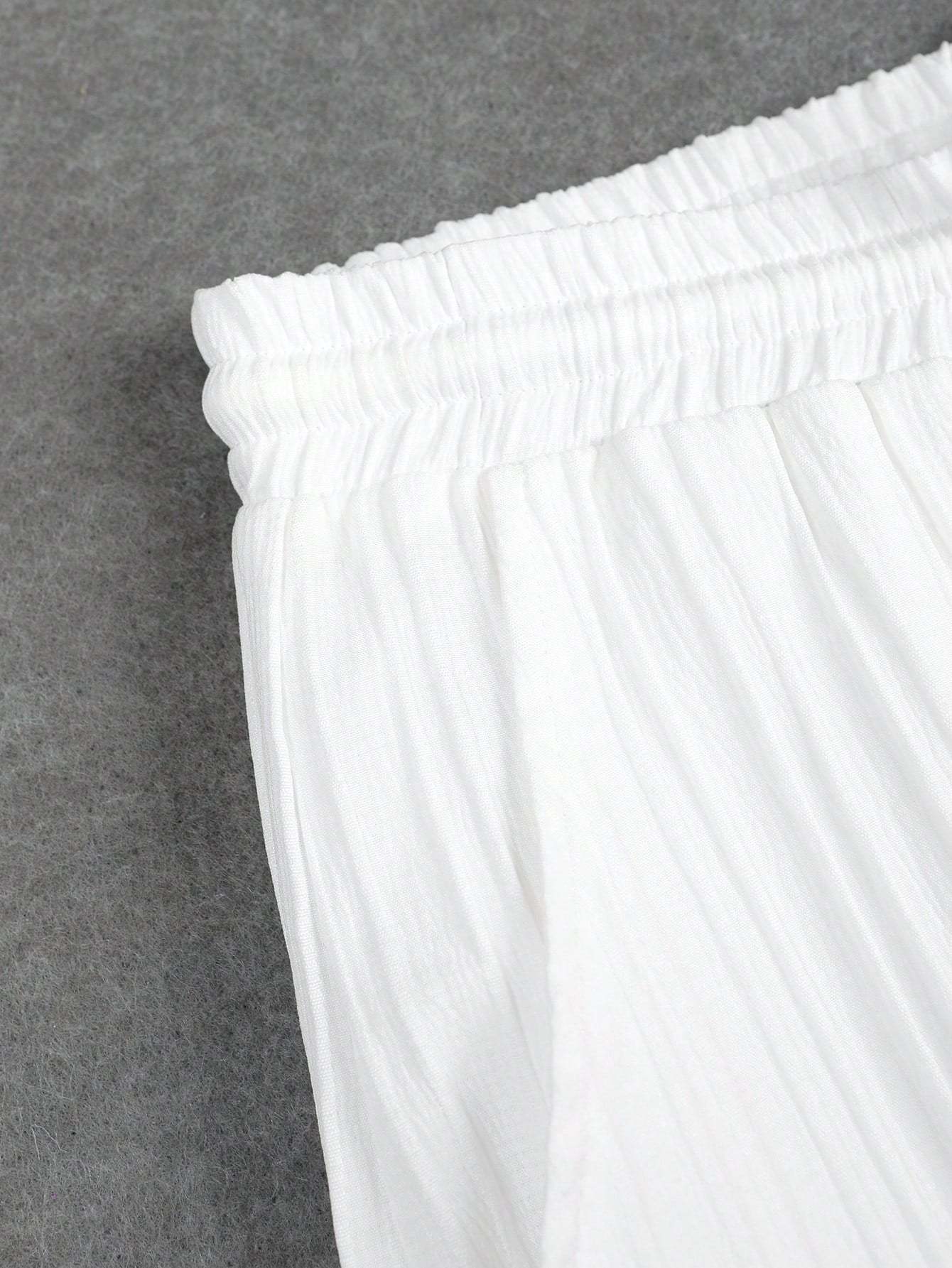 Solid Colored Button Up Shirt And Pants Without Tee-Vacay Outfit