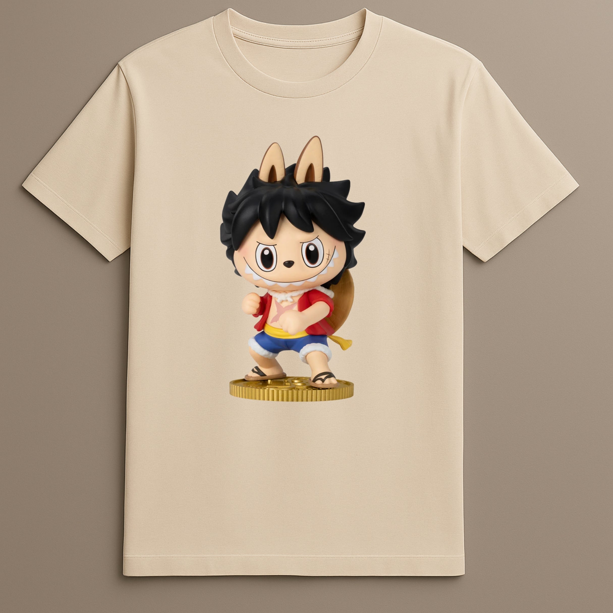 Labubu D Luffy The Monsters x Monkey T Shirt
