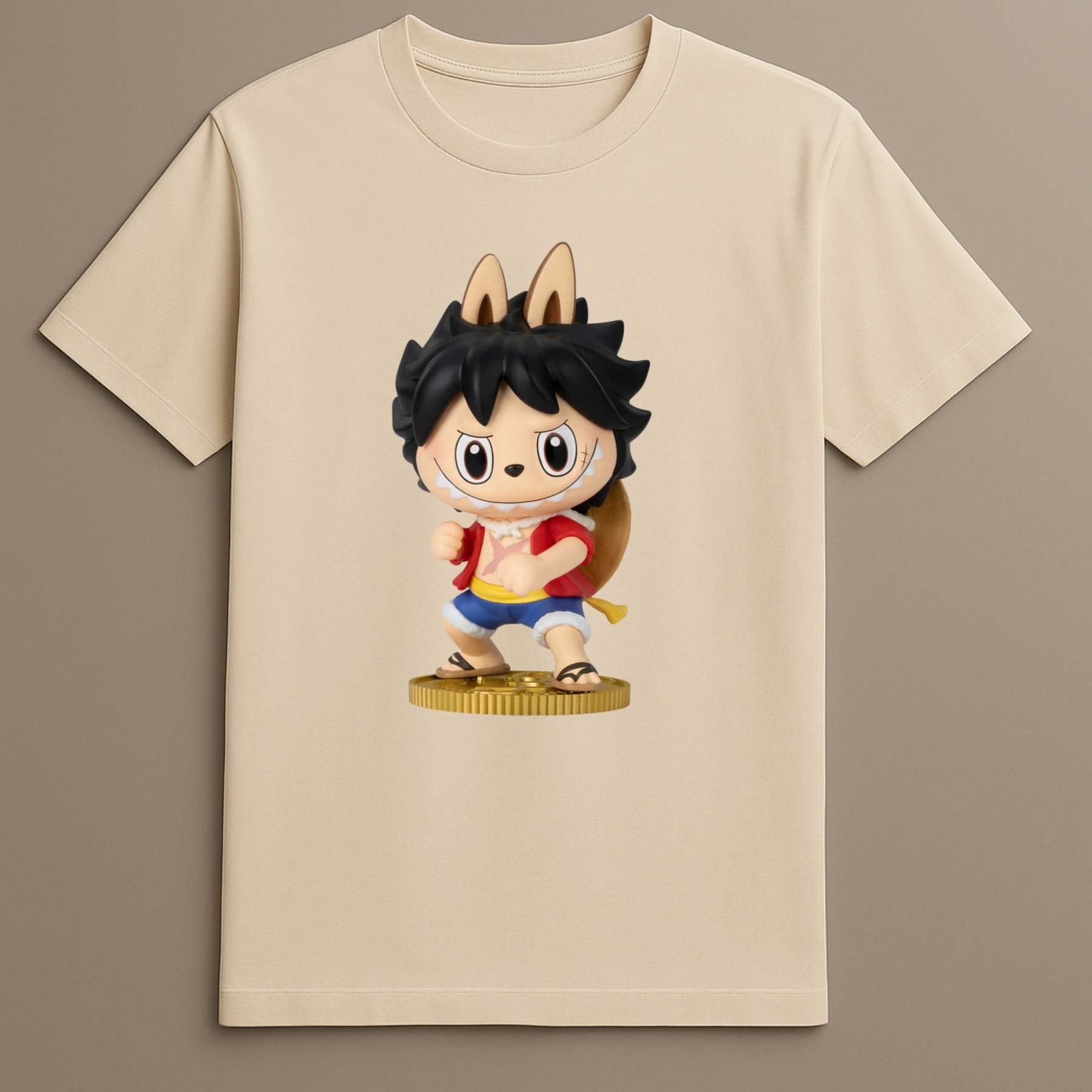Labubu D Luffy The Monsters x Monkey T Shirt