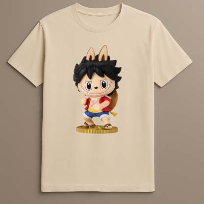 Labubu D Luffy The Monsters x Monkey T Shirt
