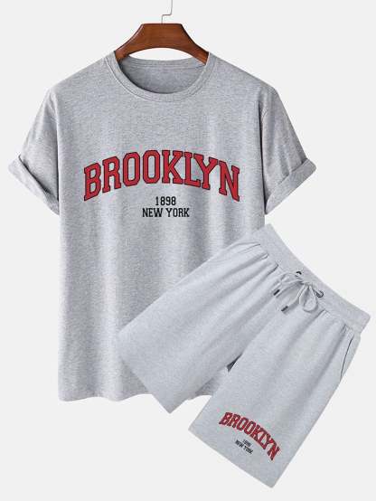 Brooklyn Print T-Shirt & Short-Vacay Outfit