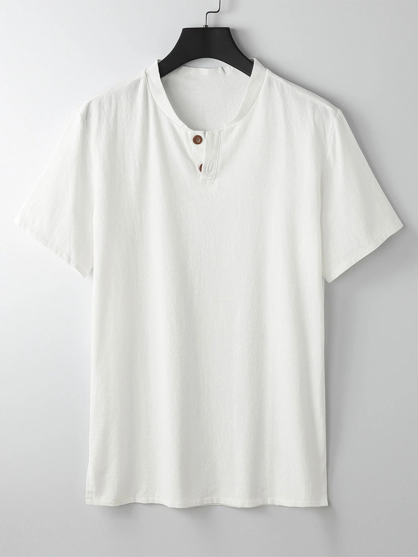 Solid Colored V-Neck  Shirt-Vacay Outfit