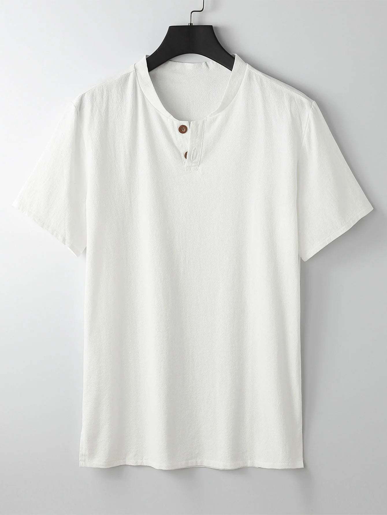 Solid Colored V-Neck  Shirt-Vacay Outfit