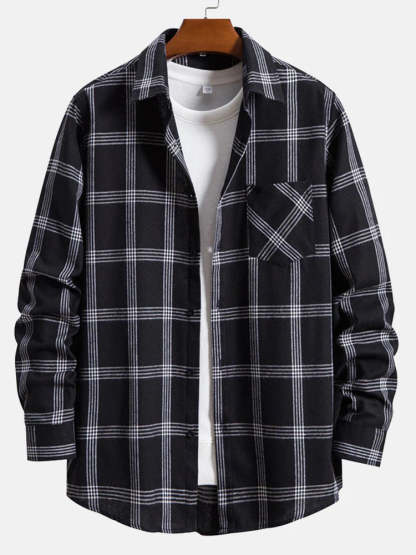 Button Up Plaid Shirt-Vacay Outfit