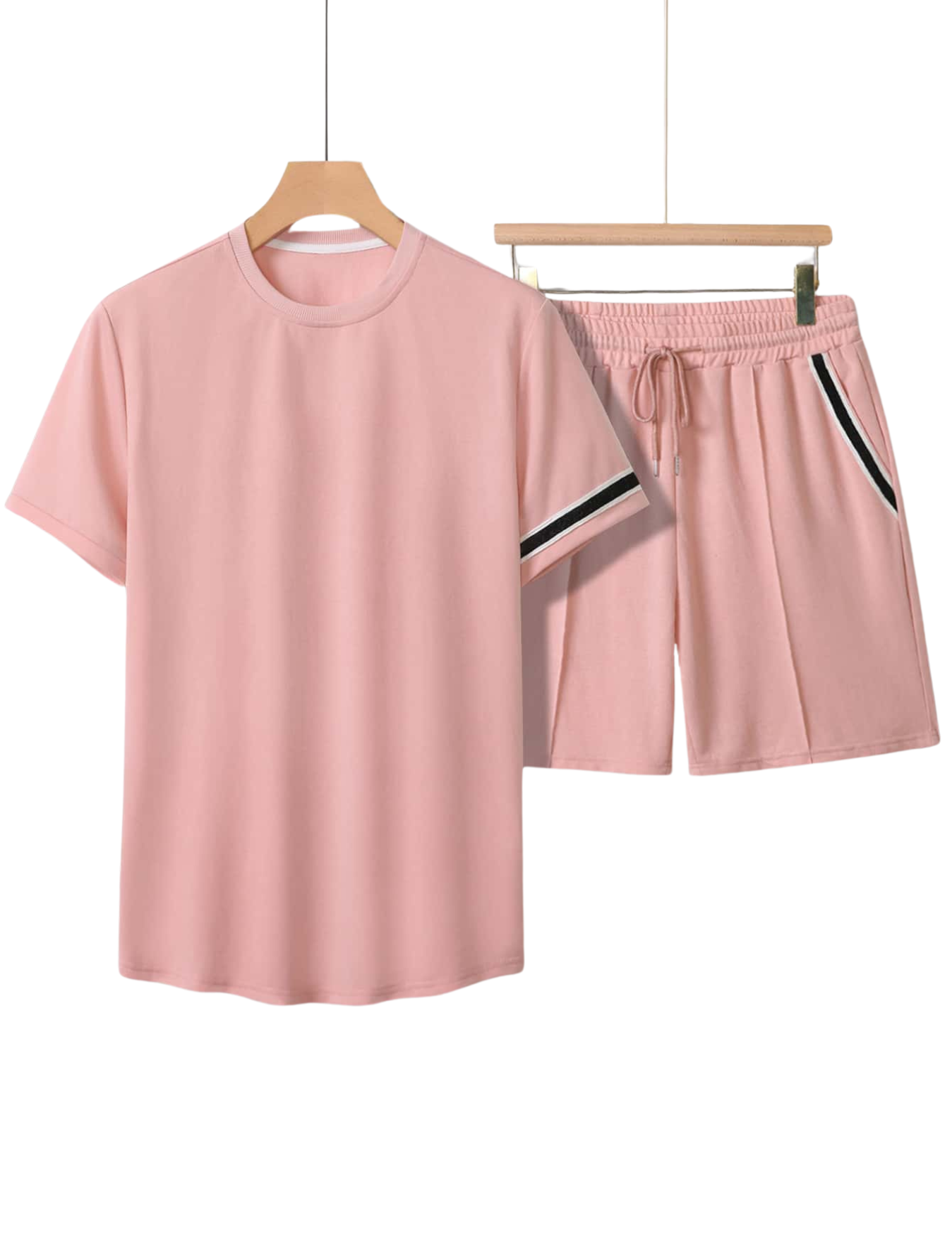 Midnight Athletic T Shirt And Shorts Set-Vacay Outfit