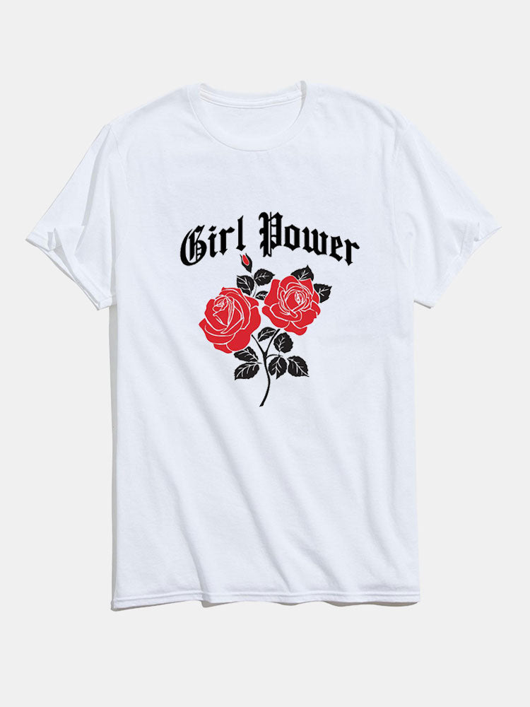 Rose Graphic T-Shirts-Vacay Outfit