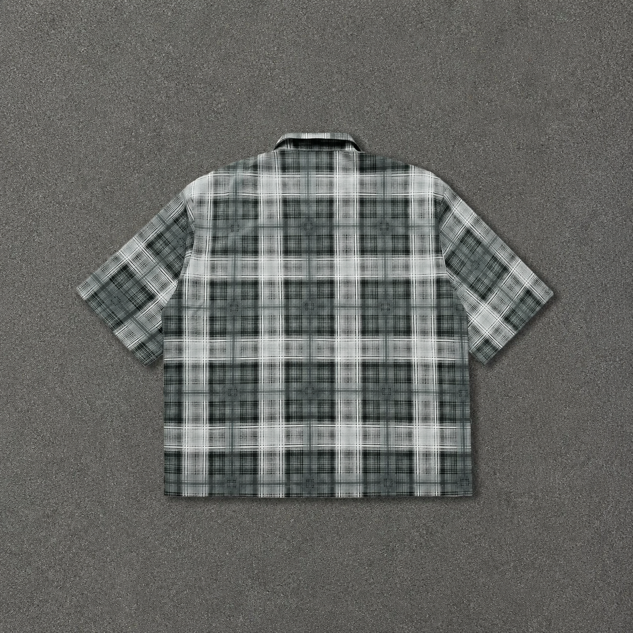 Graphic Print Rhinestone Plaid Casual Fitted Shirt For Men
