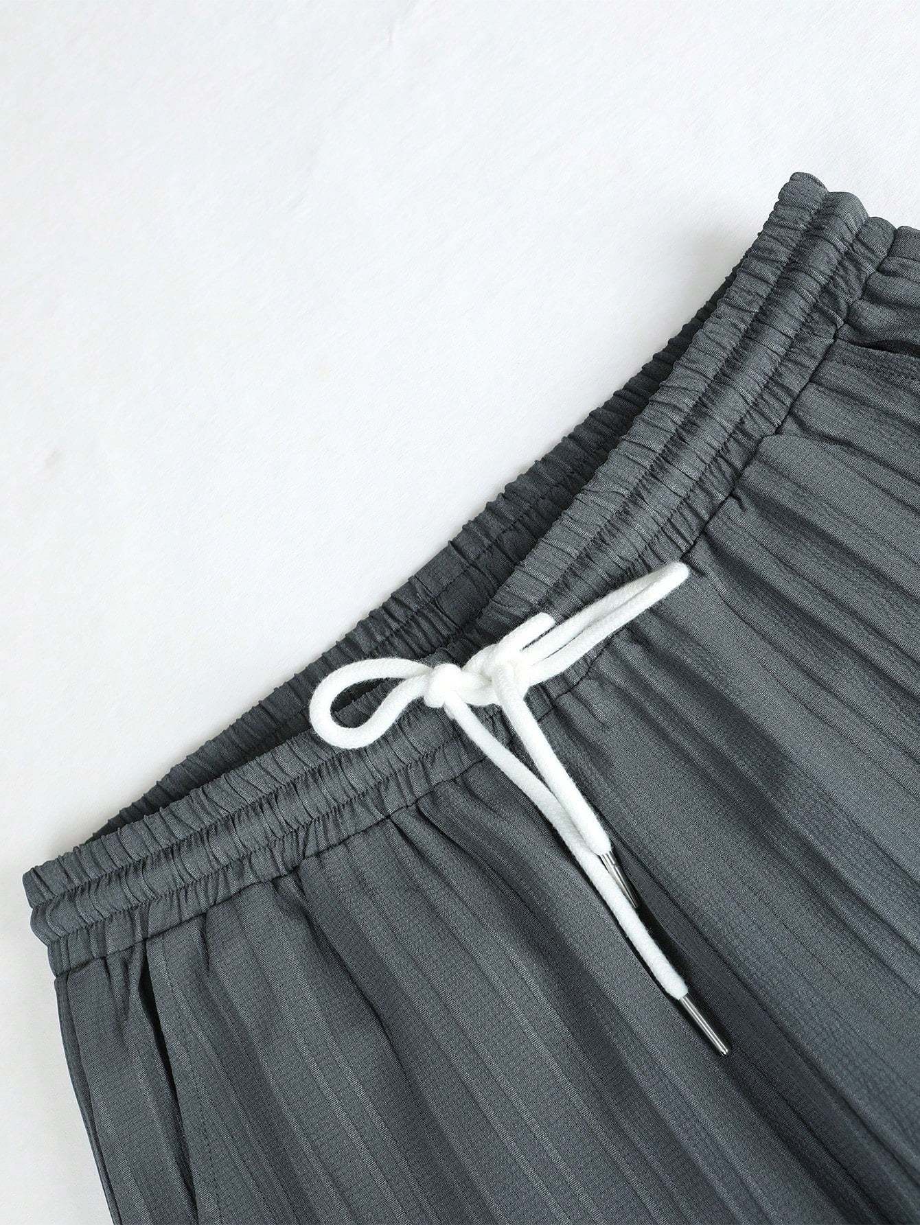 Solid Colored Button Up Shirt And Pants Without Tee-Vacay Outfit