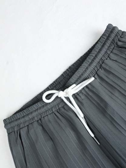 Solid Colored Button Up Shirt And Pants Without Tee-Vacay Outfit