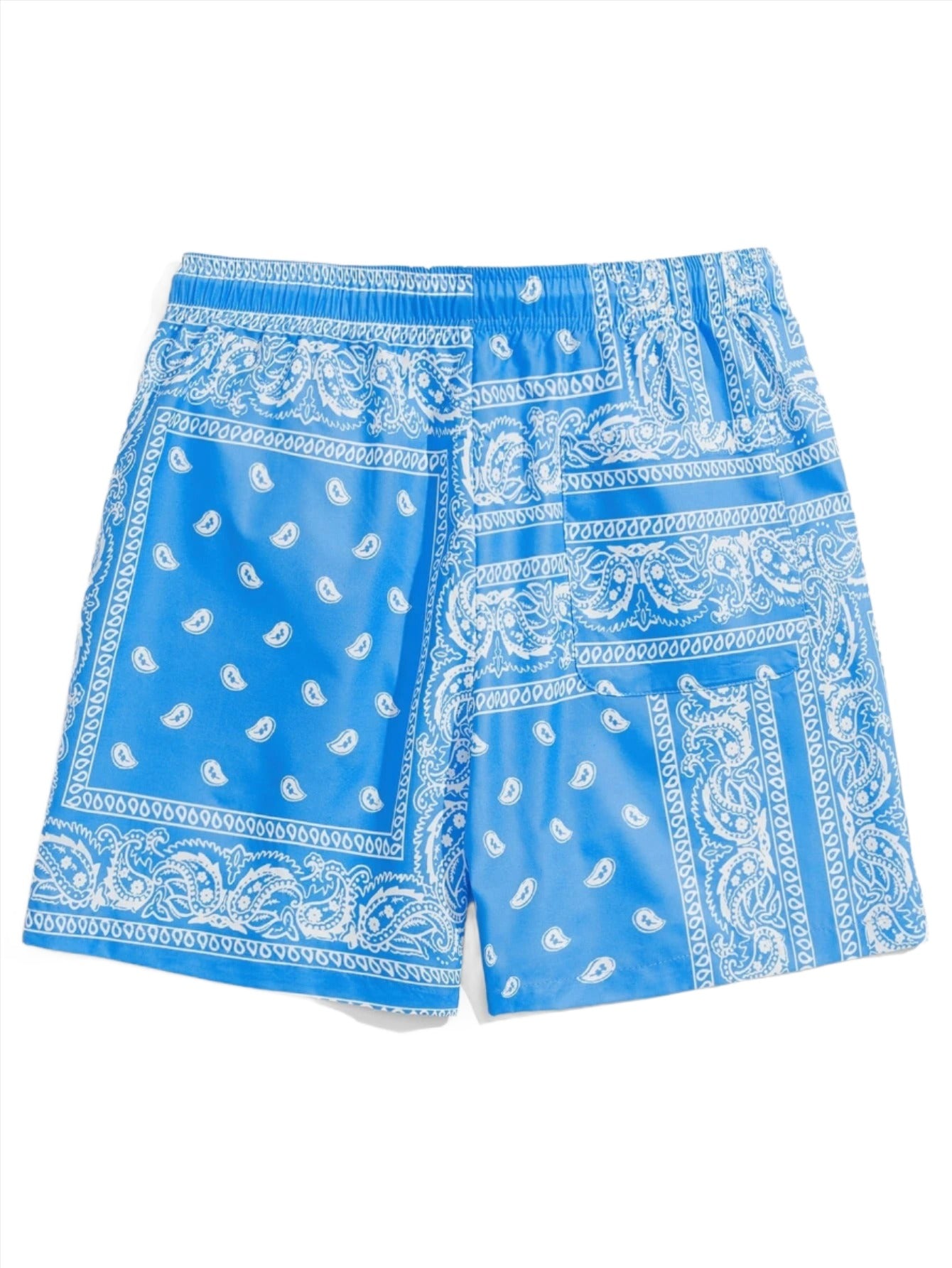 Paisley Bandana Print Shorts-Vacay Outfit
