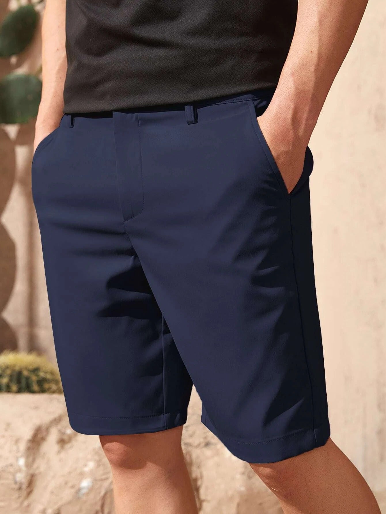 Casual Sleek Executive Shorts-Vacay Outfit