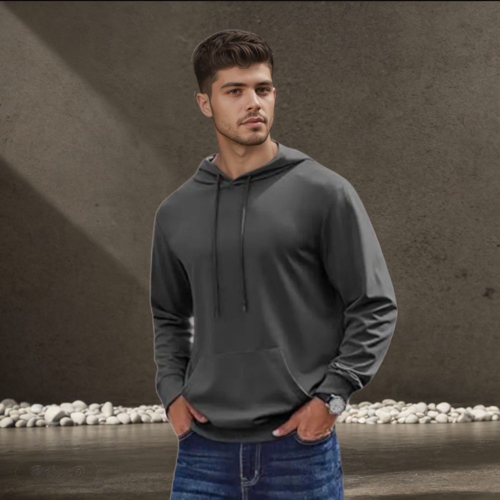 Drawstring Gym Hooded With Kangaroo Pocket