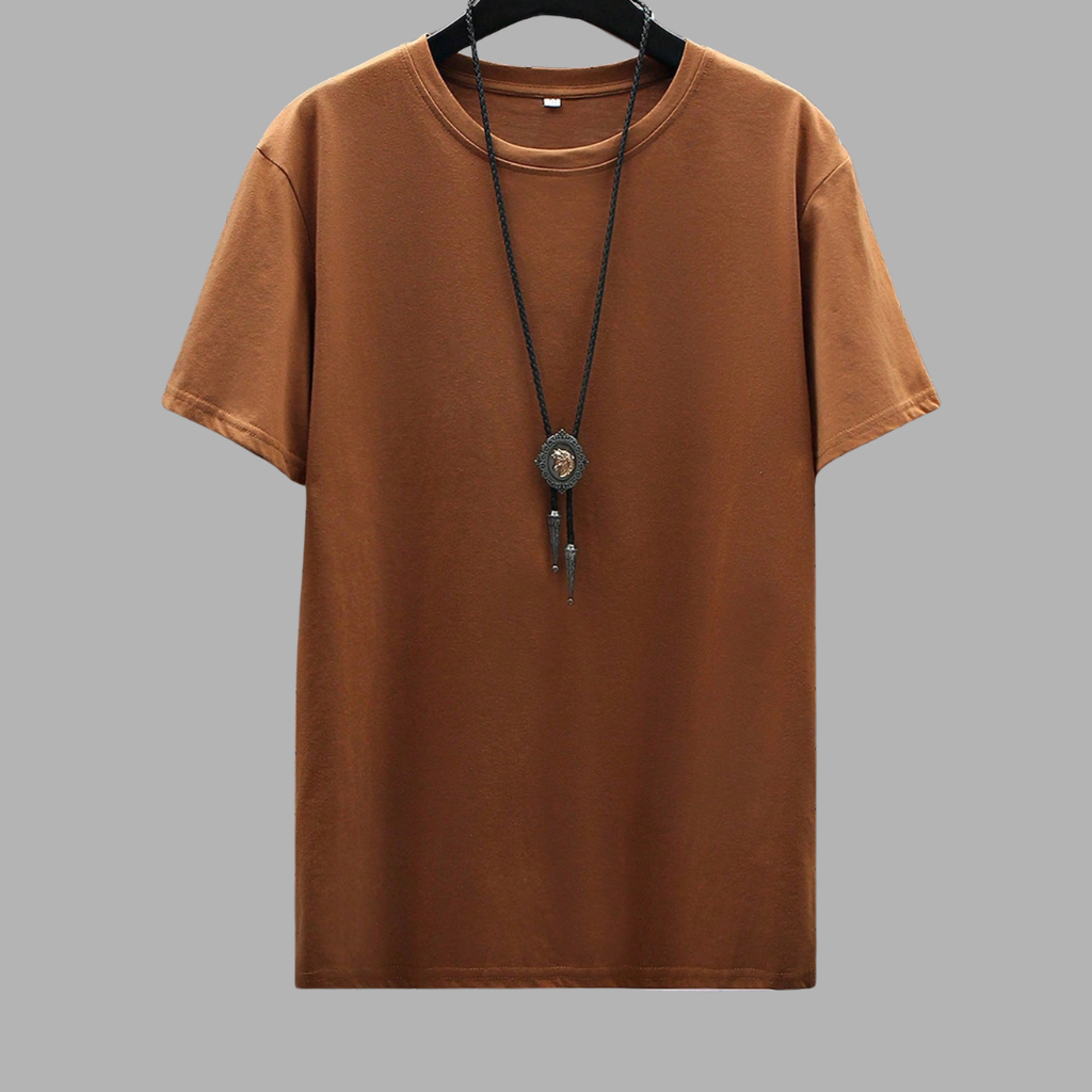Short Sleeve Round Design T Shirt For Men