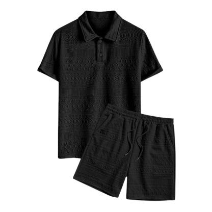 Geometric Jacquard Knit Set-Vacay Outfit