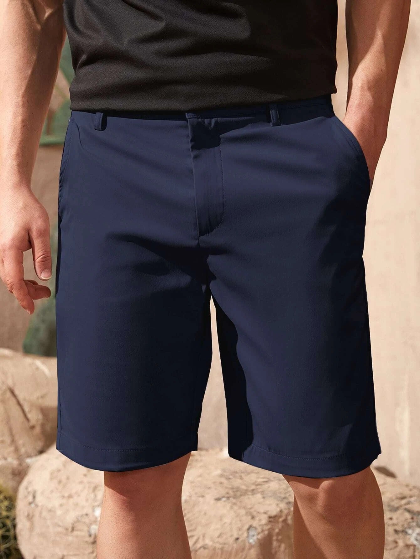 Casual Sleek Executive Shorts-Vacay Outfit