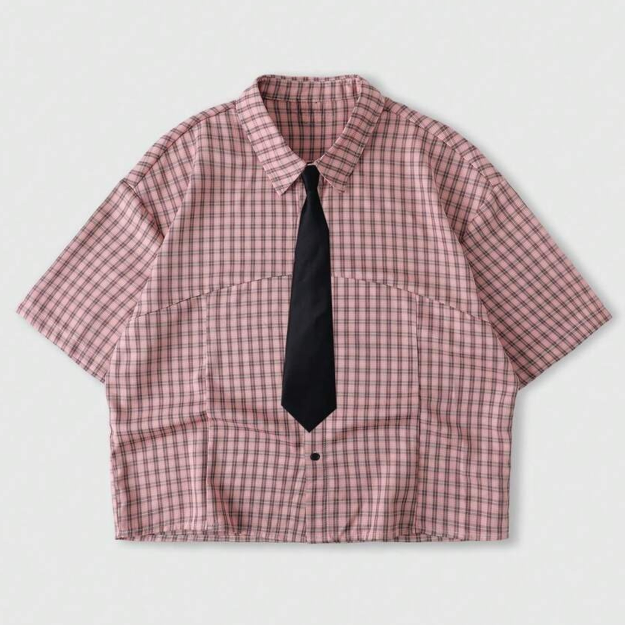 Casual Short Sleeve Deconstructed Shirt For Men