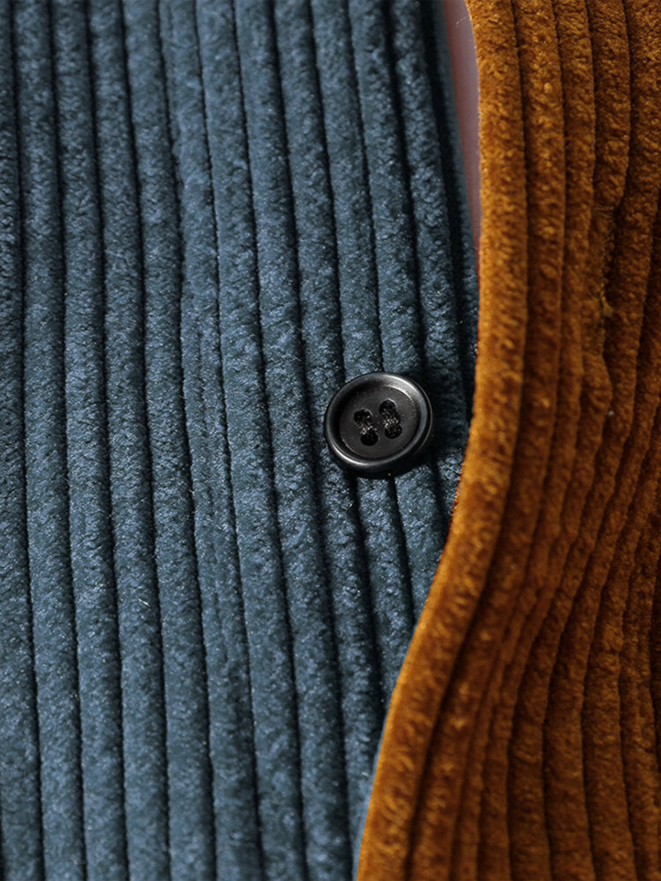 Split Hue Corduroy Shirt-Vacay Outfit