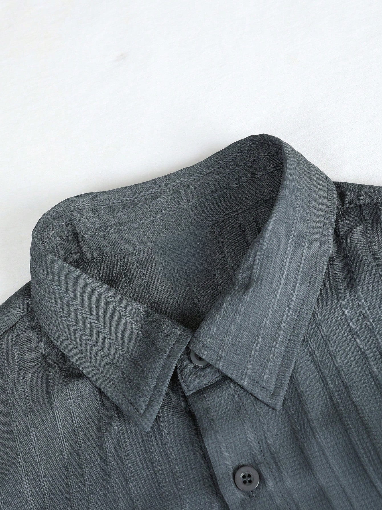 Solid Colored Button Up Shirt And Pants Without Tee-Vacay Outfit