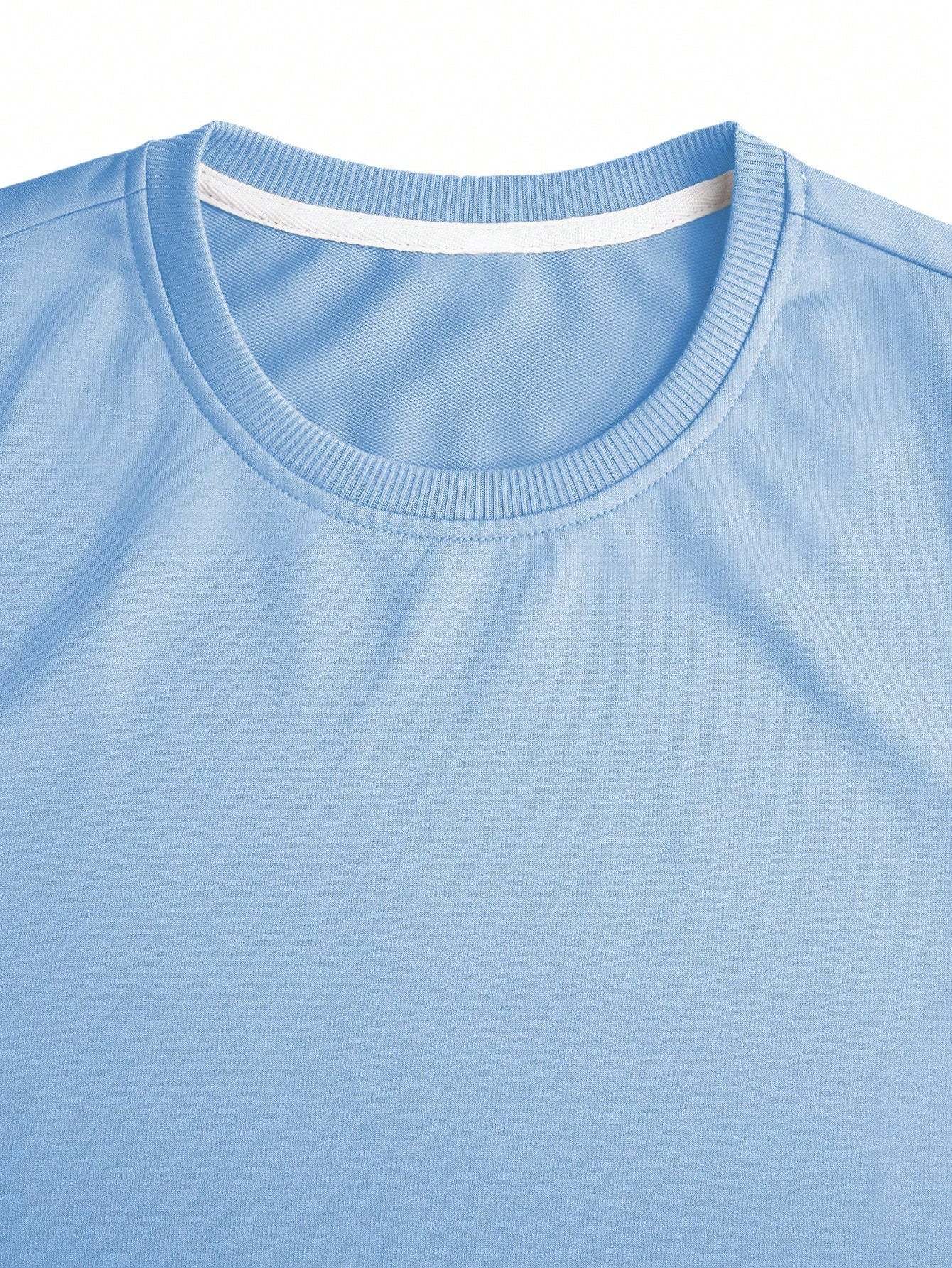 Midnight Athletic T Shirt And Shorts Set-Vacay Outfit