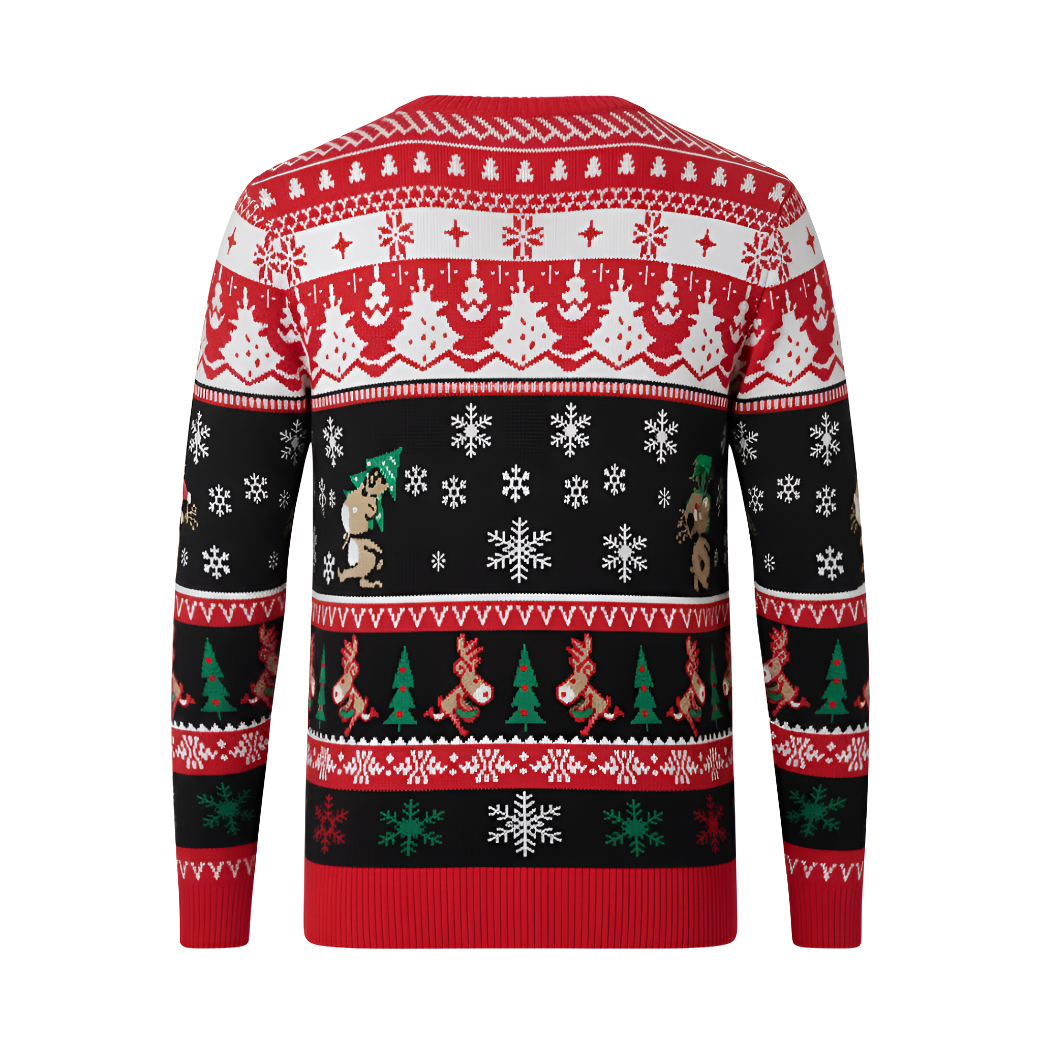 Ugly Christmas Sweater Santa Clause Reindeer Knitted Long Sleeve Sweaters