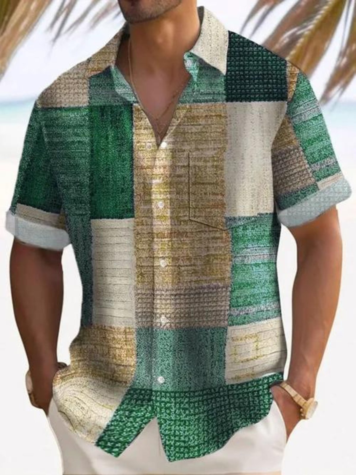 Resort Style Printed Shirt-Vacay Outfit