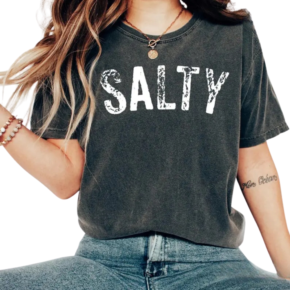 Salty Tshirt, Trendy Beach Shirt ,Summer Tee, Vacation Shirt, Preppy Clothes For Girls