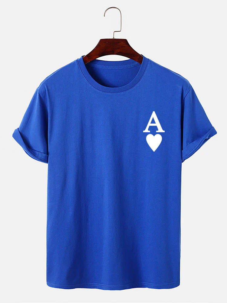 Ace Of Spades Print T-Shirt-Vacay Outfit