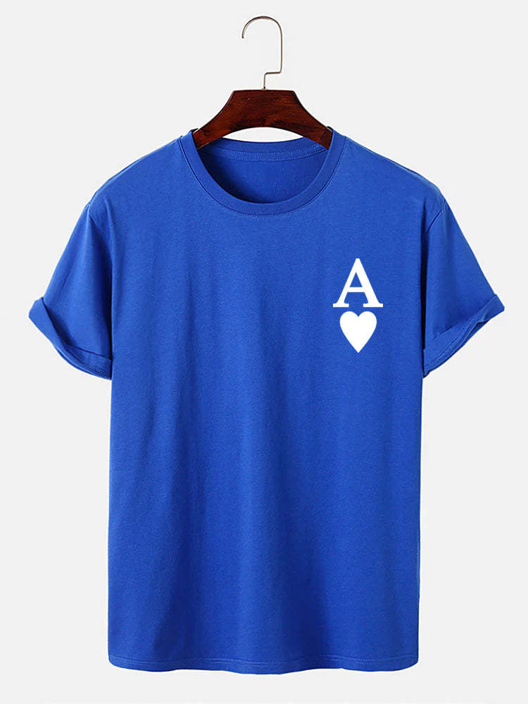 Ace Of Spades Print T-Shirt-Vacay Outfit