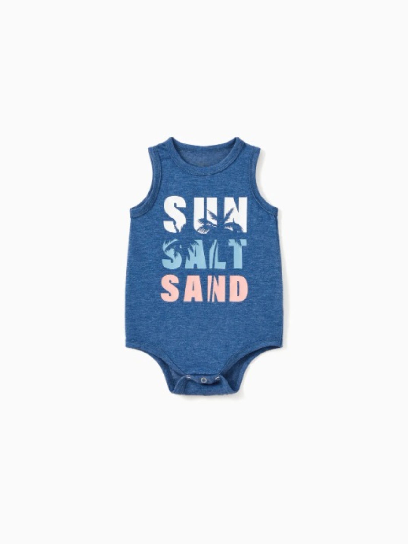 Sun Salt Sand Summer Collection Of Tanks And Dress Family Matching Set-Vacay Outfit