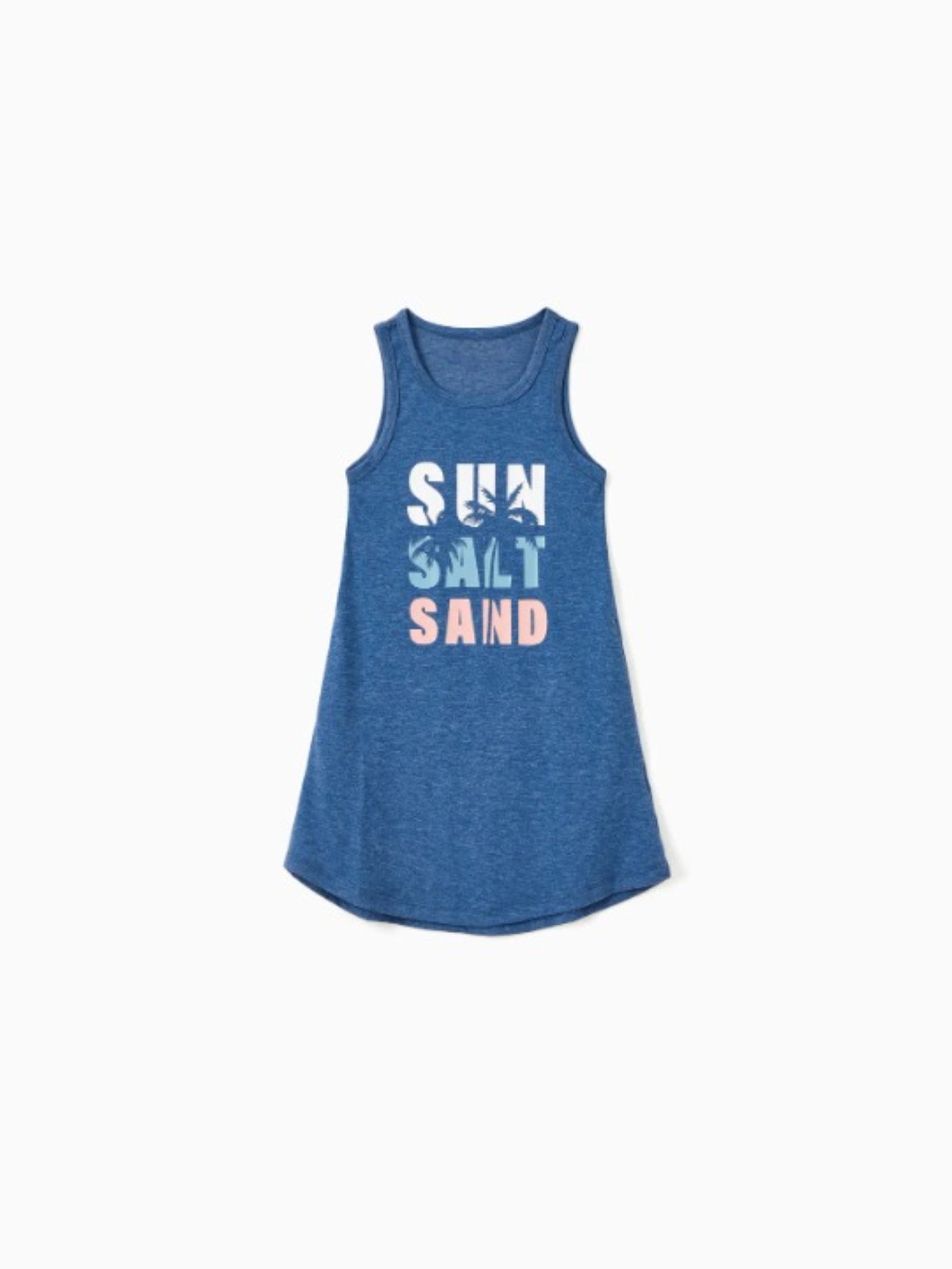 Sun Salt Sand Summer Collection Of Tanks And Dress Family Matching Set-Vacay Outfit