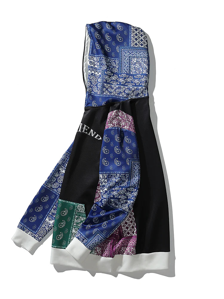 Paisley Slogan Print Hoodies-Vacay Outfit