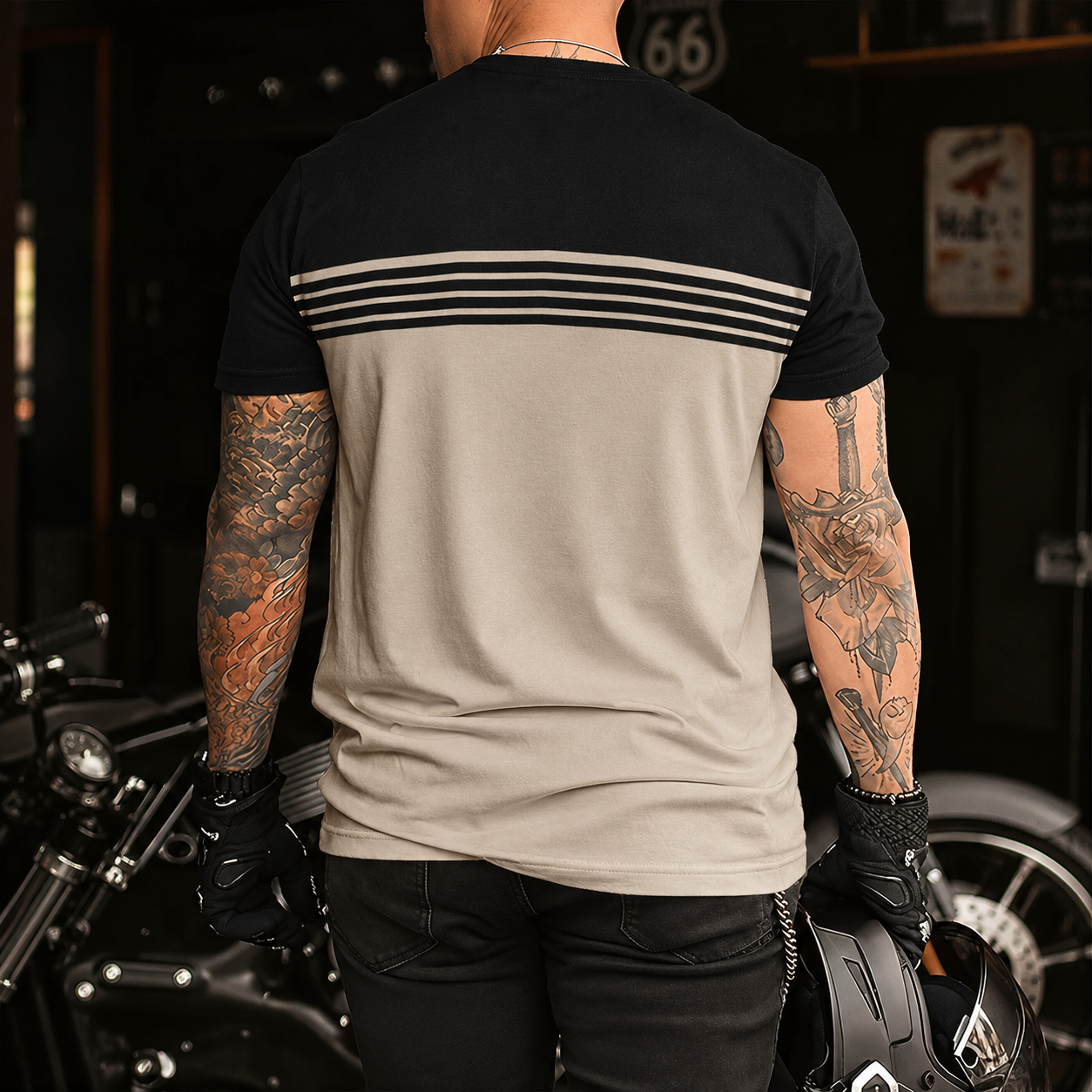 Casual Round Collar Short Sleeve T Shirt All Season Wear For Men
