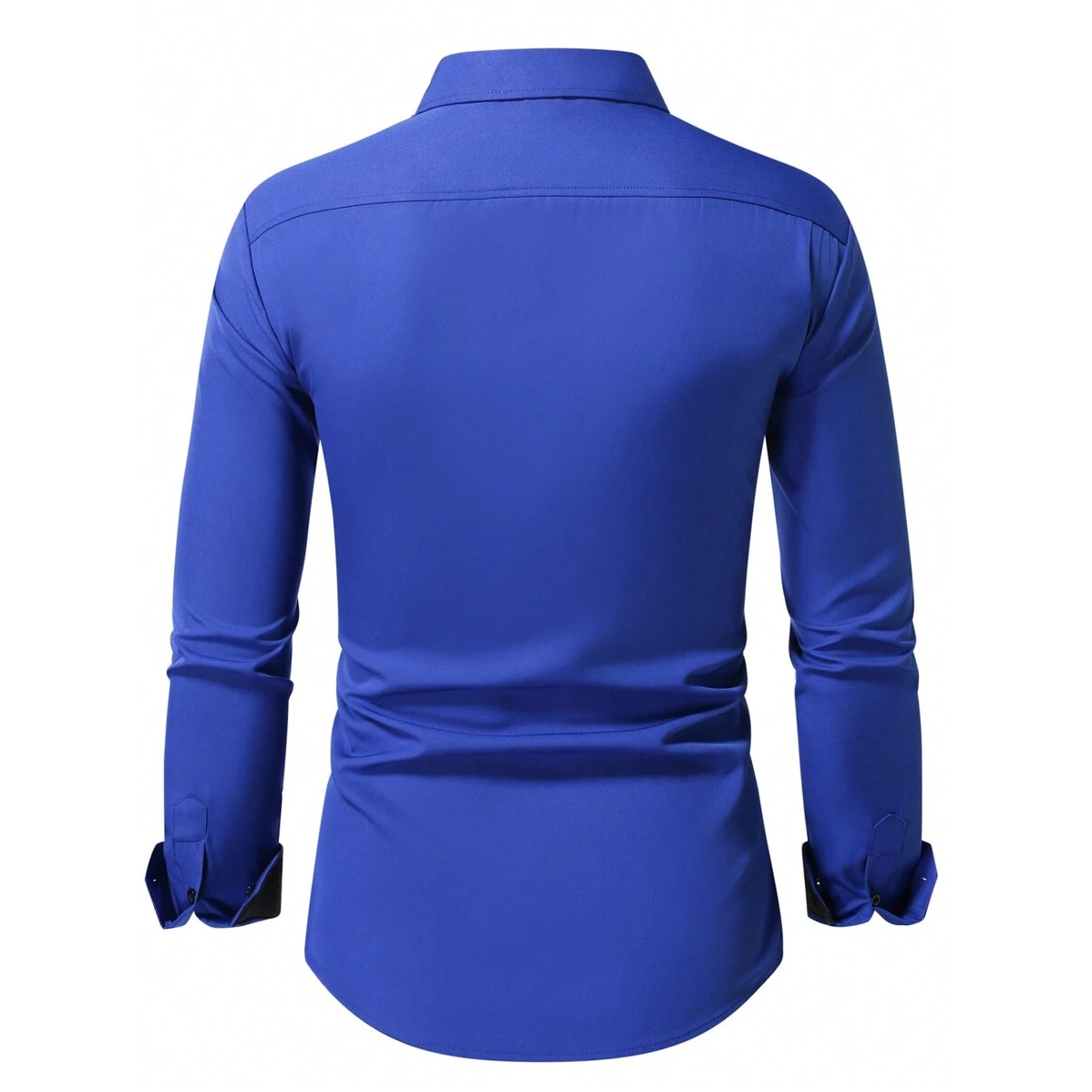 Solid Colored Front Pocket Long Sleeve Shirt