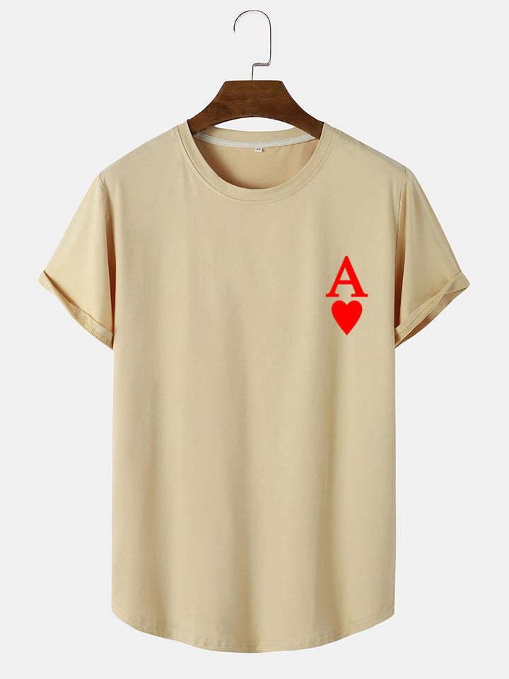 Ace Card Print T-Shirt-Vacay Outfit