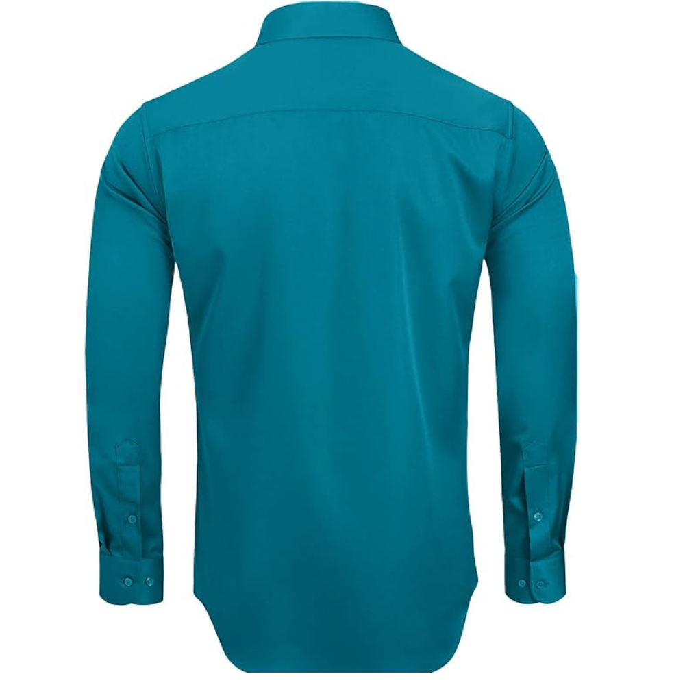 Sleeve And Formal Button Down Shirt Pocket Long For Men