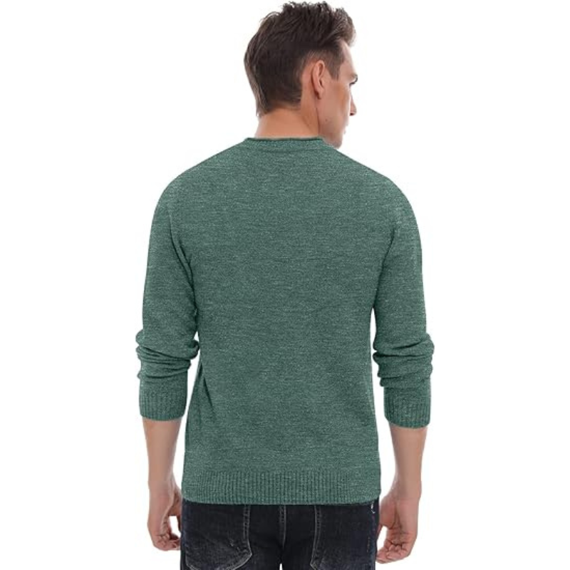 Casual Soft Sweater With Ribbing Edge For Men