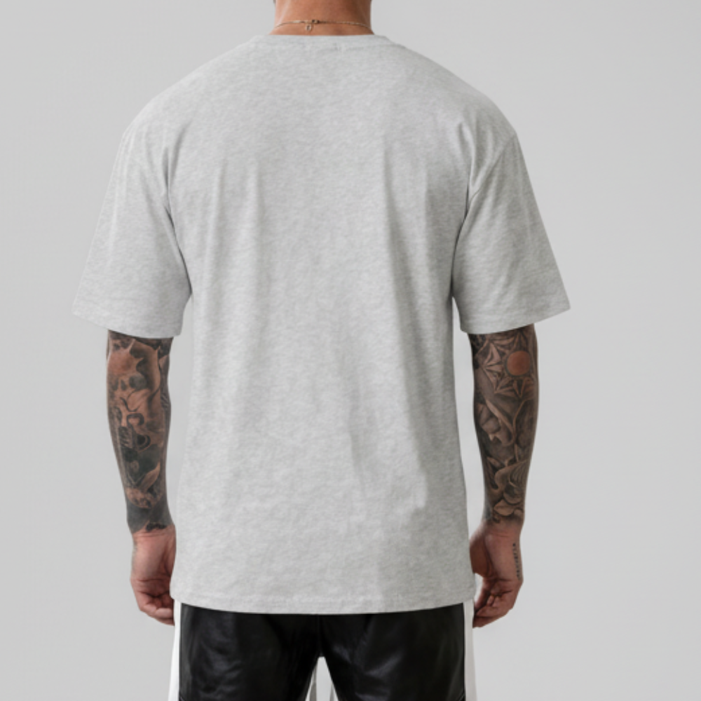 Letter Print Round Short Sleeve Tee Shirt For Men